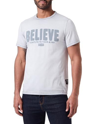 KEY LARGO Herren MT Create Round T-Shirt, Titanium Grey (1109), XXL von KEY LARGO