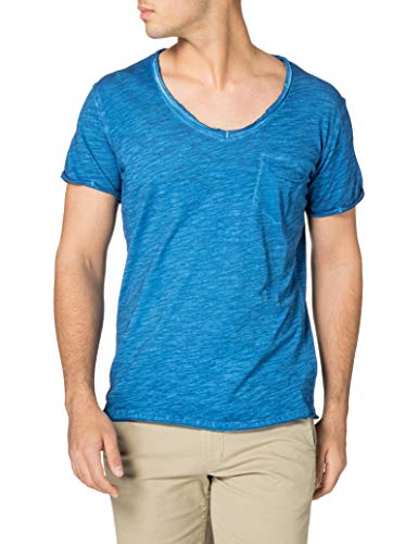 KEY LARGO Herren SODA New v-Neck T-Shirt, Aqua Blue (1209), M von KEY LARGO