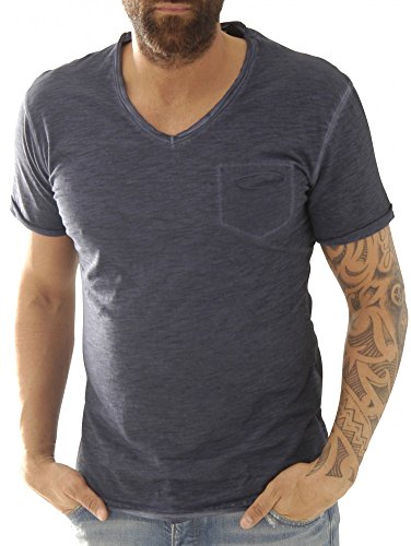 KEY LARGO Herren Soda New V-neck T Shirt, Dark Blue (1201), 3XL EU von KEY LARGO