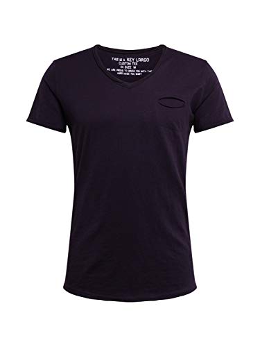 KEY LARGO Herren SODA New v-Neck T-Shirt, Black (1100), 3XL von KEY LARGO