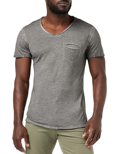 KEY LARGO Herren SODA New v-Neck T-Shirt, Silver (1107), M von KEY LARGO