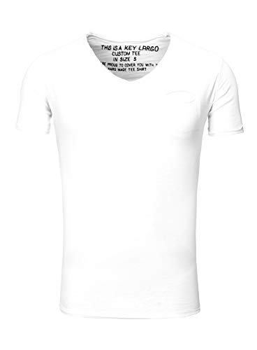 KEY LARGO Herren MT SODA T-Shirt, White (1000), XXL von KEY LARGO