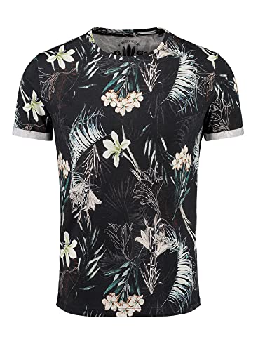 KEY LARGO Herren Manila Round T-Shirt, Black (1100), M von KEY LARGO