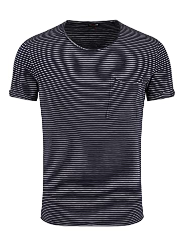 KEY LARGO Herren Orbit Round T-Shirt, Navy-Offwhite (2207), XL von KEY LARGO