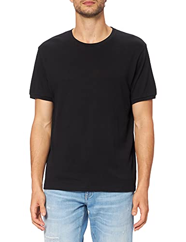 KEY LARGO Herren Porto Round T-Shirt, Black (1100), S von KEY LARGO