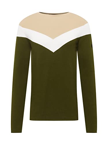 KEY LARGO Herren RÜDIGER Round Pullover, Sand-Olive (2051), M von KEY LARGO