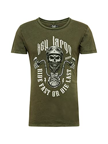 KEY LARGO Herren Ride Fast Round T-Shirt, urban Khaki (1513), M von KEY LARGO