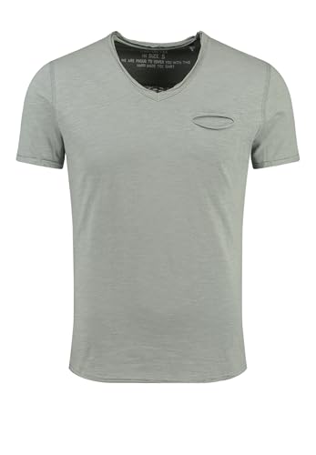 KEY LARGO Herren SODA New v-Neck T-Shirt, Faded Moss (1541), S von KEY LARGO
