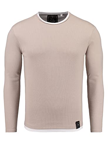 KEY LARGO Herren Sarasota Round Sweatshirt, Sand (1005), 3XL von KEY LARGO