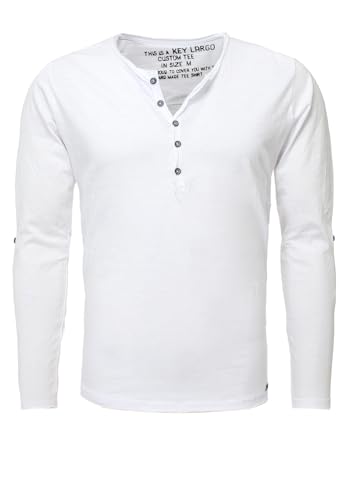 KEY LARGO Herren MLS Ginger T-Shirt, White (1000), M KEY LARGO Herren MLS Ginger T-Shirt, White (1000), M von KEY LARGO