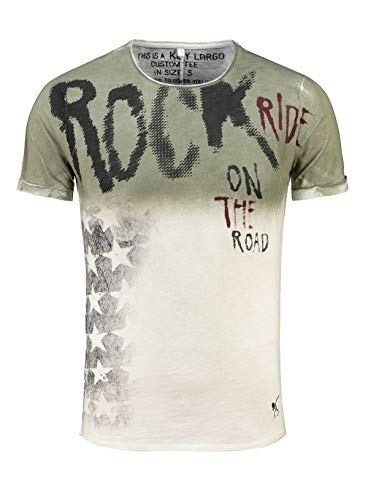 KEY LARGO Herren Shirt MT Rocky Khaki S von KEY LARGO