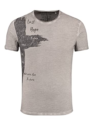 KEY LARGO Herren Spike Round T-Shirt, Silver (1107), S von KEY LARGO