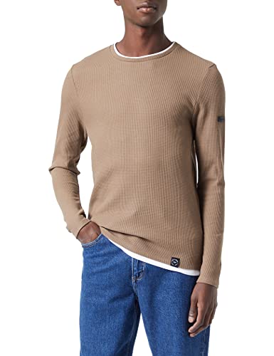 KEY LARGO Herren Stefano Round Sweatshirt, Brown (1600), 3XL von KEY LARGO