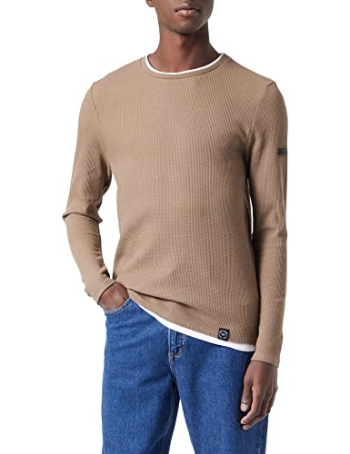 KEY LARGO Herren Stefano Round Sweatshirt, Brown (1600), L von KEY LARGO