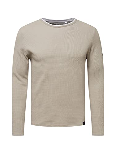 KEY LARGO Herren Stefano Round Sweatshirt, Dove Grey (1123), S von KEY LARGO