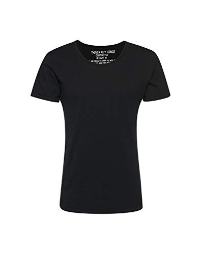 Key Largo Herren Bread New Round T-Shirt, Black (1100), S von KEY LARGO