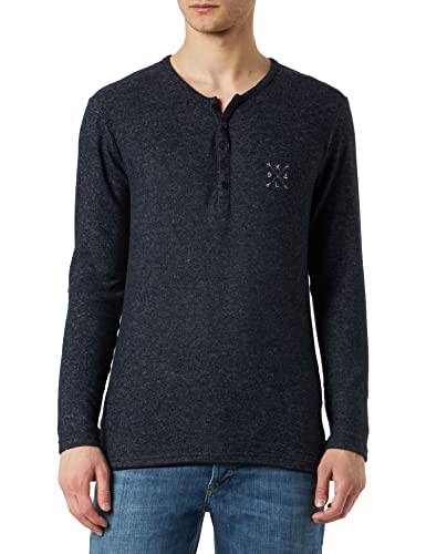 KEY LARGO Herren Target Button Sweatshirt, Dark Blue (1201), M von KEY LARGO