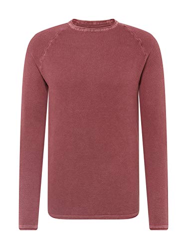 KEY LARGO Herren Thomas Round Neck Pullover, Bordeaux red (1303), 3XL von KEY LARGO