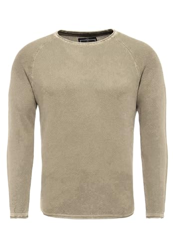 KEY LARGO Herren Thomas Round Neck Pullover, Sand (1005), XL von KEY LARGO