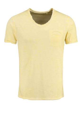 KEY LARGO Herren Soda New V-Neck T-Shirt, Pastel Yellow (1418), S EU von KEY LARGO
