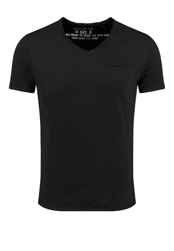 KEY LARGO Herren Water v-Neck T-Shirt, Black (1100), M von KEY LARGO