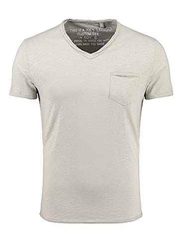 KEY LARGO Herren Water v-Neck T-Shirt, Dove Grey (1123), L von KEY LARGO