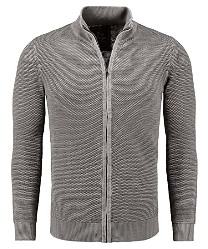 KEY LARGO Herren World Jacket Strickjacke, Grey (1103), S von KEY LARGO