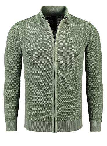 KEY LARGO Herren World Jacket Strickjacke, Light Olive (1536), S von KEY LARGO