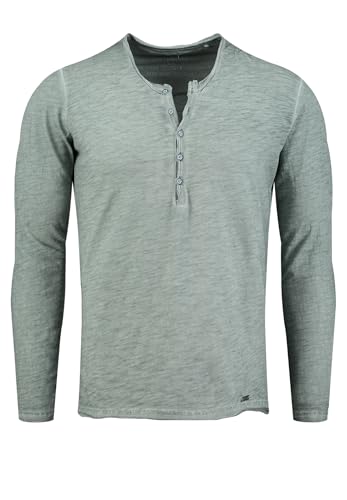 KEY LARGO Men Herren Knopfleiste T-Shirt, Faded Moss (1541), XL von KEY LARGO