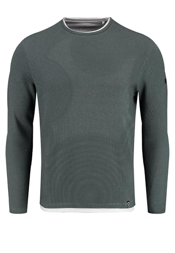 KEY LARGO Herren Stefano Round Sweatshirt, Dark Green (1501), L EU von KEY LARGO