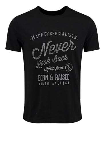 KEY LARGO Men T-Shirt MT KLNEVER Look Back Round von KEY LARGO