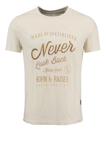 KEY LARGO Men T-Shirt MT KLNEVER Look Back Round von KEY LARGO