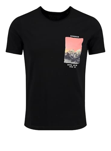 KEY LARGO Herren Klrespect Round T-Shirt, Black (1100), XL EU von KEY LARGO