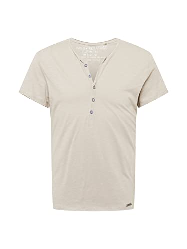 KEY LARGO Herren Lemonade Button T-Shirt, Dove Grey (1123), XXL EU von KEY LARGO