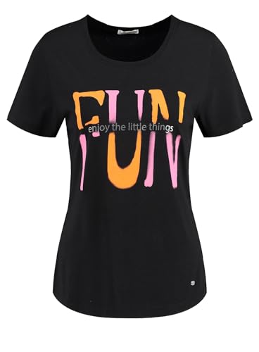 KEY LARGO Damen Fun Round T-Shirt, Black (1100), XL EU von KEY LARGO