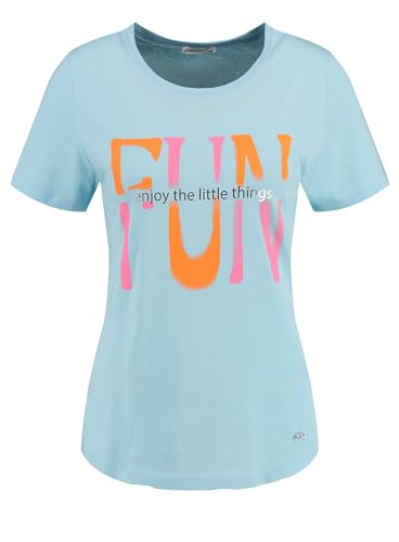 KEY LARGO Damen Fun Round T-Shirt, Light Blue (1216), S EU von KEY LARGO