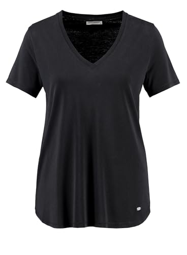 KEY LARGO Damen Lola New V-Neck T-Shirt, Black (1100), L EU von KEY LARGO