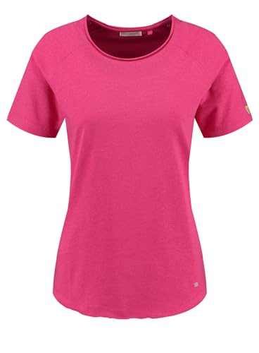 KEY LARGO Damen Linnea Round T-Shirt, Deep Pink Melange (1347), M EU von KEY LARGO