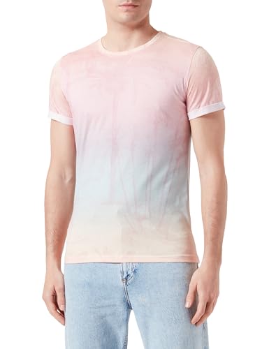 KEY LARGO Herren Amalfi Round T-Shirt, Rose (1330), M von KEY LARGO