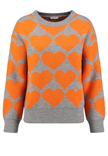 Key Largo Damen Beat Round Pullover, orange (1390), XXL von KEY LARGO