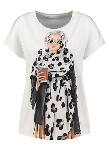 Key Largo Damen Coffee Round T-Shirt, Offwhite (1001), Medium von KEY LARGO