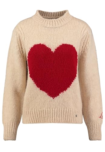 Key Largo Damen Feeling Round Pullover, beige Mel. (1006), S von KEY LARGO