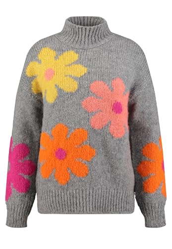 Key Largo Damen Hippie Tube Pullover, Grey Mel. (1105), XL von KEY LARGO