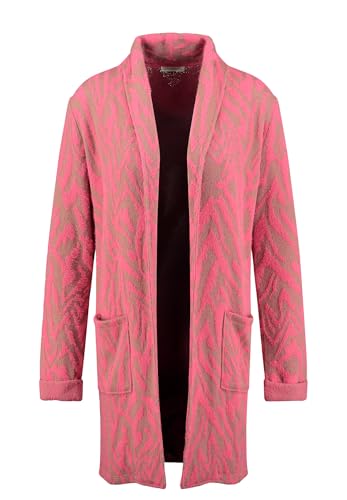 Key Largo Damen Infinity Jacket Strickjacke, neon pink-beige (2325), XXL von KEY LARGO