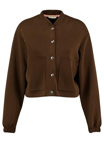 Key Largo Damen KALEELA Jacket Strickjacke, Brown (1600), M von KEY LARGO