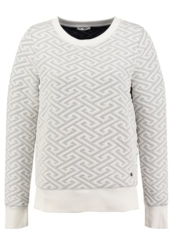 Key Largo Damen Pattern Round Pullover, Grey Mel. (1105), S von KEY LARGO