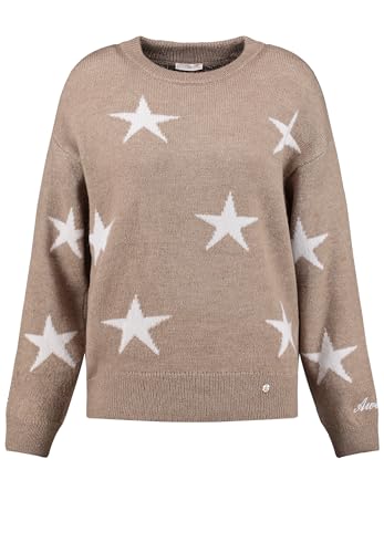 Key Largo Damen Twinkle Round Pullover, mud Brown (1607), M von KEY LARGO