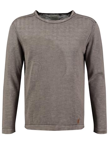 Key Largo Herren KLANGELO Round Sweatshirt, mud Brown (1607), S von KEY LARGO
