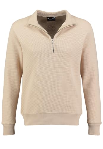 Key Largo Herren KLCOACH Troyer Sweatshirt, Pale beige (1019), S von KEY LARGO
