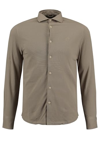 Key Largo Herren KLDENMARK 1/1 Hemd, Roasted Cashew (1017), M von KEY LARGO